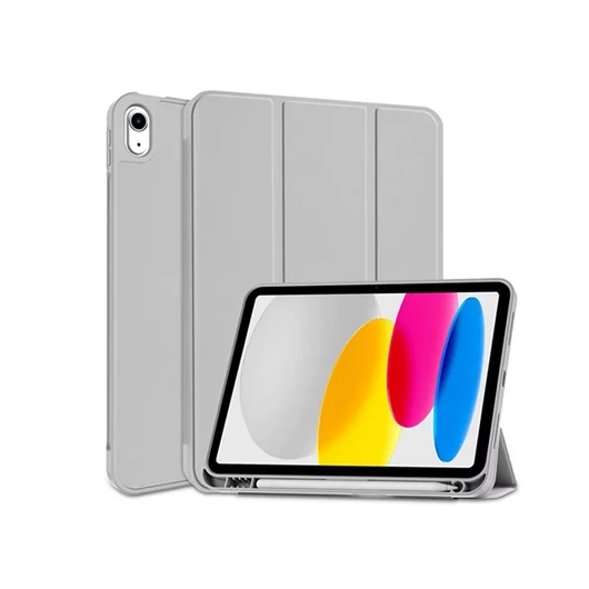 TECH-PROTECT APPLE IPAD 10.9 (2022) TABLET TOK ON/OFF FUNKCIÓVAL, APPLE PENCIL TARTÓVAL - GREY (ECO CSOMAGOLÁS)