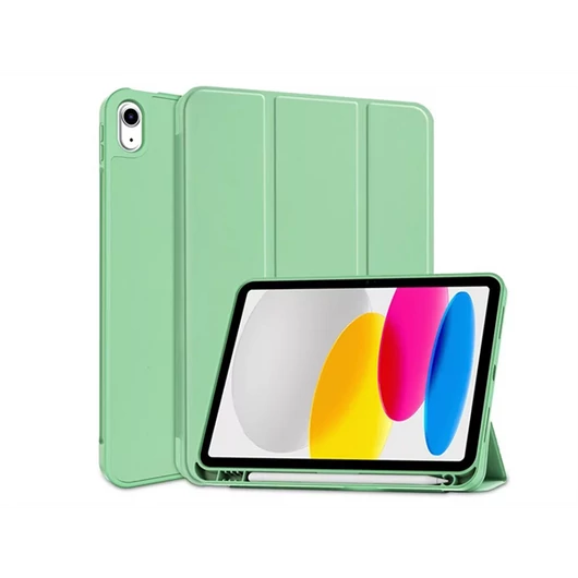 TECH-PROTECT APPLE IPAD 10.9 (2022) TABLET TOK ON/OFF FUNKCIÓVAL, APPLE PENCIL TARTÓVAL - MATCHA GREEN (ECO CSOMAGOLÁS)