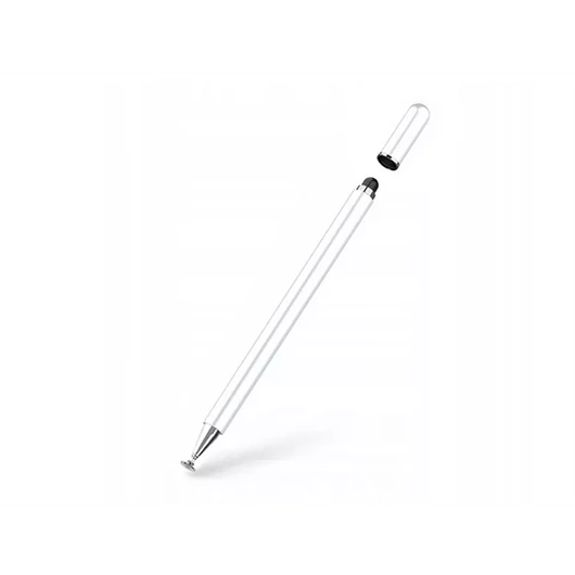 TECH-PROTECT CHARM STYLUS PEN ÉRINTŐCERUZA - WHITE/SILVER