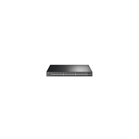 TP-LINK Switch 48x1000Mbps (48xPOE+) + 4x10Gbps SFP+ + 1konzol port, Menedzselhető, TL-SG3452XP