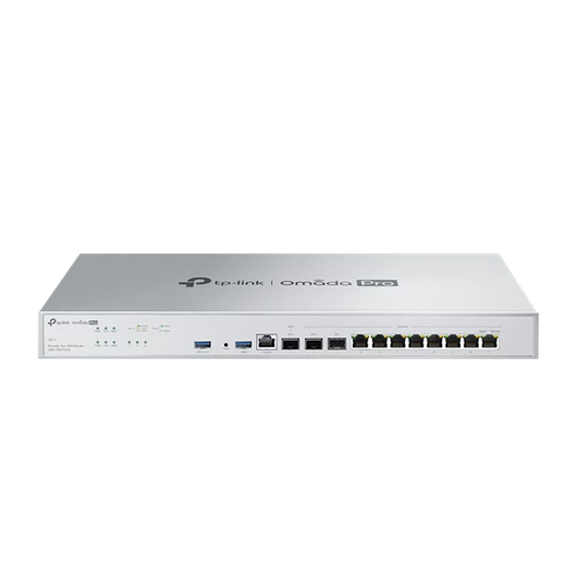 TP-LINK Vezetékes VPN Router 1xWAN(10Gbps) + 1xWAN/LAN(10Gbps) + 8xLAN(1000Mbps) + 1xGigabit SFP Rackes Omada Pro, G611