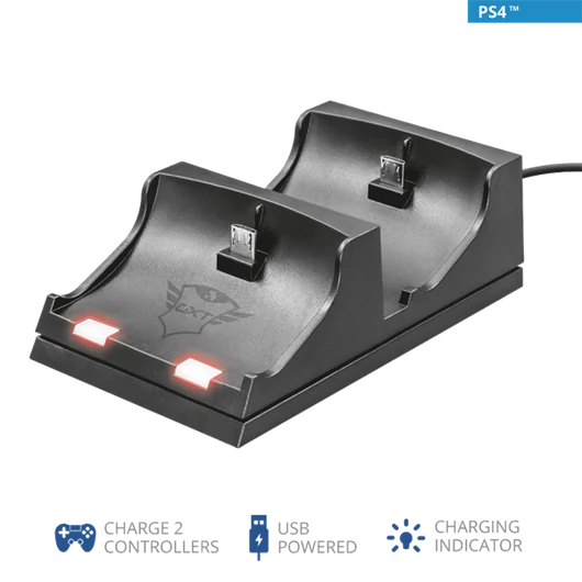 TRUST Duo dokkoló PS4-hez 21681 (GXT 235 Duo Charging Dock for PS4)