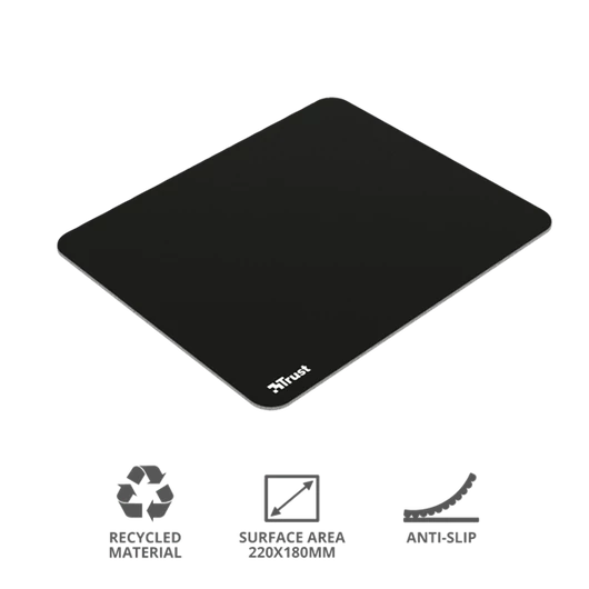 TRUST Környezetbarát egéralátét 21051 (Eco-friendly Mouse Pad - black)