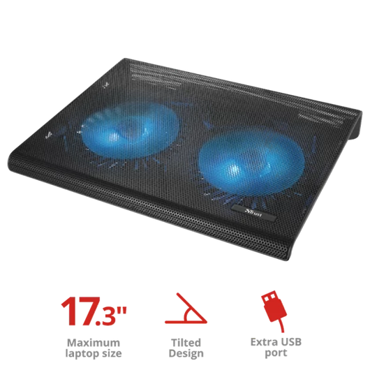 TRUST Laptop hűtőállvány két ventilátorral 20104 (Azul Laptop Cooling Stand)