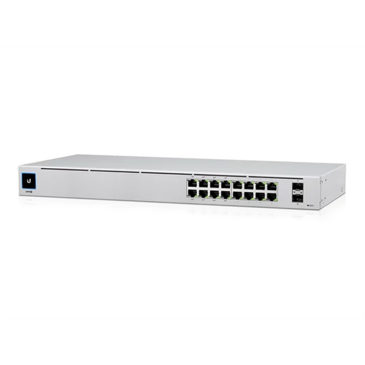 UBiQUiTi Switch 16x1000Mbps (8xPOE+) + 2x1000Mbps SFP, Menedzselhető, Rackes - USW-16-POE