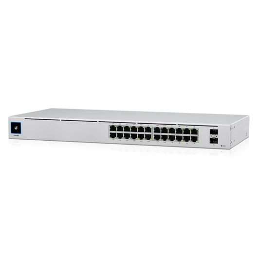 UBiQUiTi Switch 24x1000Mbps (16xPOE+), 2x1000Mbps SFP, Menedzselhető, Rackes - USW-24-POE