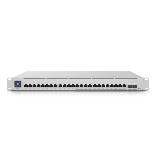 UBiQUiTi Switch 12x1000Mbps(POE+) + 12x2500Mbps(POE+) + 2x10000Mbps SFP+, Menedzselhető, Rackes - USW-ENTERPRISE-24-POE