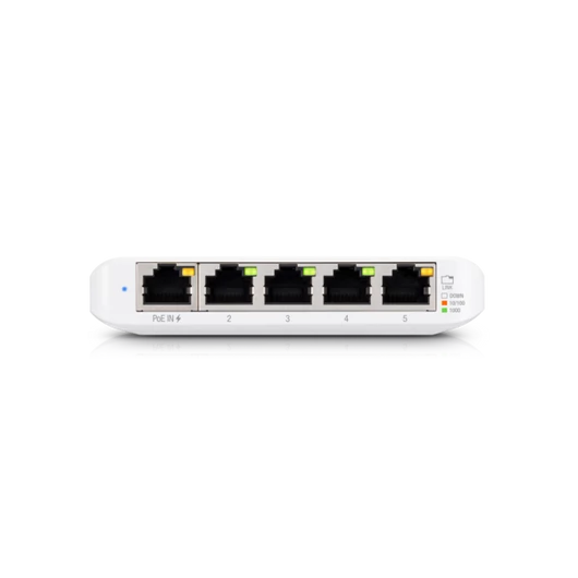 UBiQUiTi Switch 5x1000Mbps (POE Input), Menedzselhető, Asztali - USW-FLEX-MINI