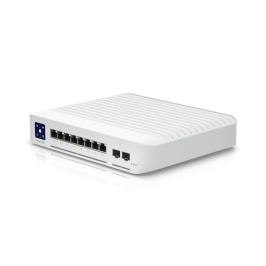 UBiQUiTi Switch 8x2500Mbps (8xPOE+) + 2x10Gbps SFP+, Falra rögzíthető, Menedzselhető, Asztali - USW-ENTERPRISE-8-POE