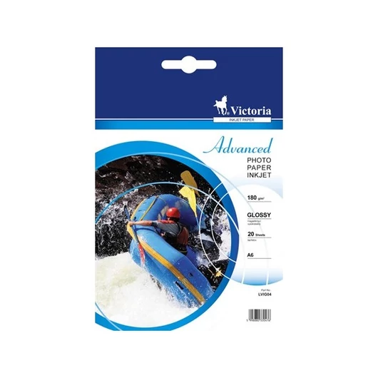 VICTORIA Fotópapír, tintasugaras, A6, 180 g, fényes, VICTORIA "Advanced"