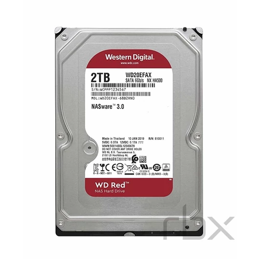 WESTERN DIGITAL 3.5" HDD SATA-III 2TB 5400rpm 256MB Cache, CAVIAR Red