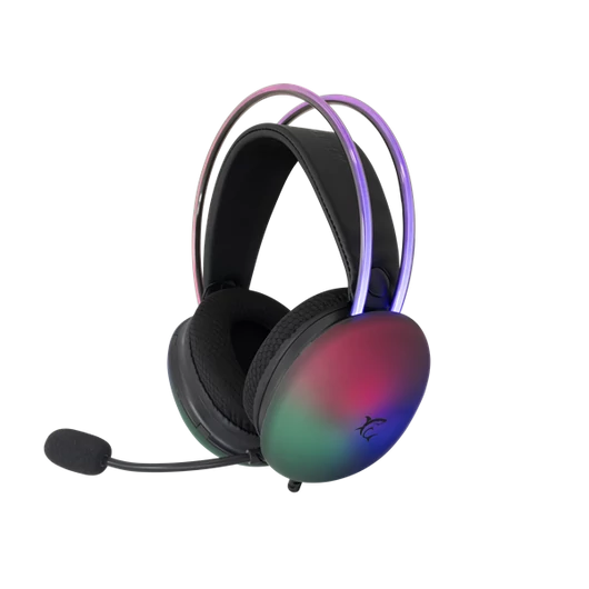 White Shark FIREFLY-B, GH-2342-B gamer fejhallgató, fekete/RGB, (3.5 Jack)