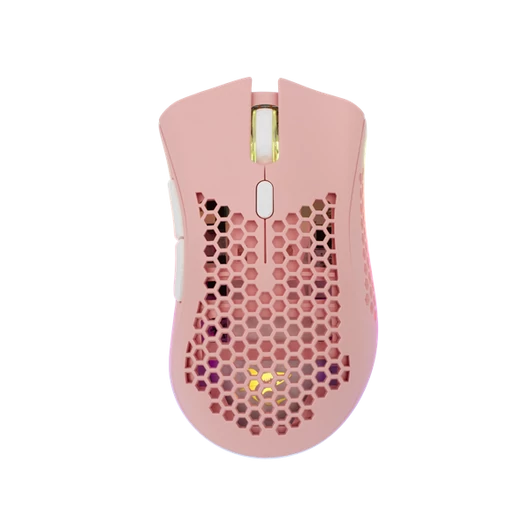 White Shark LIONEL-P, WGM-5012P vezeték nélküli gamer egér, pink, 10000 dpi