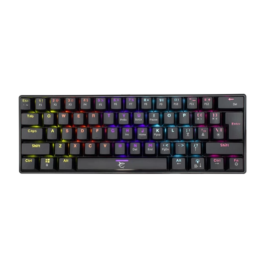 White Shark SHINOBI mechanikus (blue switch) gamer billentyűzet, fekete (angol)
