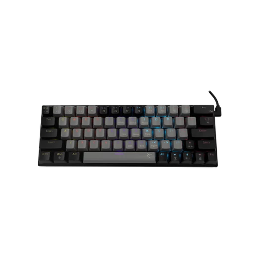 White Shark W029930 WAKIZASHI-G-B/R-US fekete mechanikus gamer billentyűzet, piros kapcs. (angol)