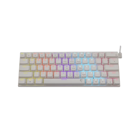 White Shark WAKIZASHI-W/R-US, GK-002211-W/R-US fehér mechanikus gamer billentyűzet, piros kapcs. angol