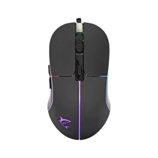 White Shark GM-5010 WARLOCK gamer egér, 7D, fekete, 6400 dpi, RGB