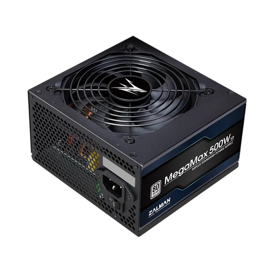 ZALMAN Tápegység 500W, 12cm, 80+, Aktív PFC