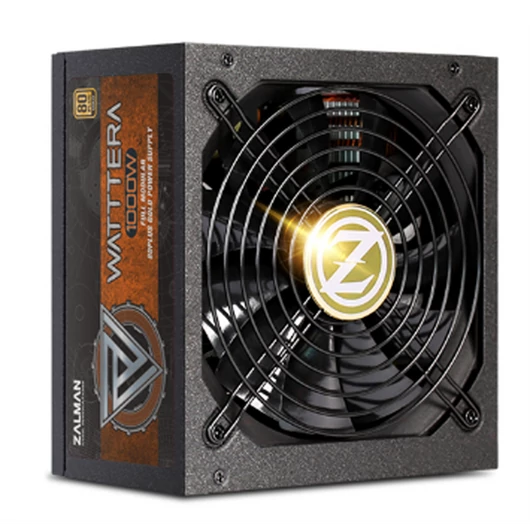 ZALMAN Tápegység Watttera 1000W, 14cm, 80+ Gold, Aktív PFC