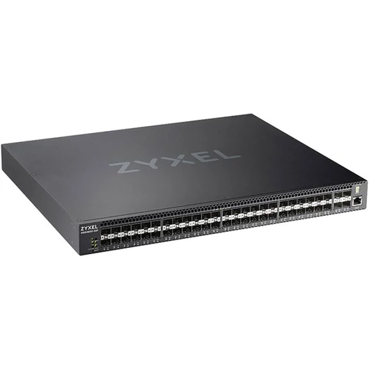ZYXEL Switch  48xGigabit SFP + 4xGigabit SFP+, Fémházas Menedzselhető Rackes, XGS4600-52F-ZZ0101F