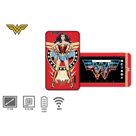 eSTAR 7“ Wonder Woman HERO Kids Tablet (7"/Rockchip3326/16GB/2GB/2400mAh/WiFi)