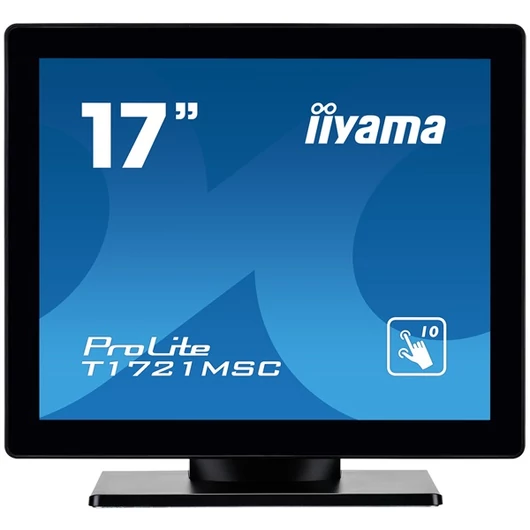 iiyama touch monitor, 17", 1280x1024, 5:4, 215cd, 5ms, 1000:1, DVI/VGA, T1721MSC