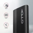 AXAGON EEM2-GTO Thin Oval SuperSpeed+ USB-C - NVMe M. 2 külső ház, fekete