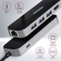 AXAGON HMC-6GL SuperSpeed USB-C Combo 6in1 USB Hub, fekete
