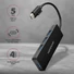 AXAGON HUE-G1A 4 portos USB-C slim hub, fekete