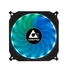 CHIEFTEC Rendszerhűtő Ventilátor, Tornado, 12cm, RGB LED, fekete