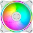 COOLER MASTER Rendszerhűtő Ventilátor MASTERFAN MF120 HALO WHITE EDITION, Gen2 RGB, fehér
