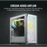 CORSAIR Ház 4000D AIRFLOW, Tápegység nélkül, Edzett Üveg, fehér