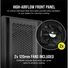 CORSAIR Ház 5000D AIRFLOW, Tápegység nélkül, Edzett Üveg, fekete