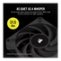 CORSAIR Rendszerhűtő Ventilátor, AF120 ELITE, 12cm, fekete