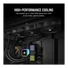 CORSAIR Rendszerhűtő Ventilátor, AF140 ELITE, 14cm, fekete