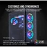 CORSAIR Rendszerhűtő Ventilátor, LL120 RGB LED, 12cm, fekete