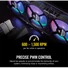 CORSAIR Rendszerhűtő Ventilátor, LL120 RGB LED, 12cm, fekete