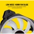 CORSAIR Rendszerhűtő Ventilátor, LL140 RGB, 14cm, fekete