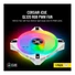 CORSAIR Rendszerhűtő Ventilátor, iCUE QL120 RGB, 12cm, fehér