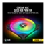 CORSAIR Rendszerhűtő Ventilátor, iCUE QL120 RGB, 12cm, fekete