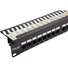 EXCEL Patch Panel Cat.6 UTP 24 portos 1U, fekete - felül szerelhető