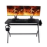 KONIX - DRAKKAR  Mani Gamer Asztal + pohár tartó, 1200x600x18mm, Fekete