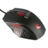 KONIX - DRAKKAR PC Runemaster Evo Egér Vezetékes Gaming 2500DPI, Fekete-Piros