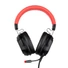 KONIX - UFC 7.1 Fejhallgató Vezetékes Gaming Stereo Mikrofon, Fekete-Piros
