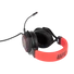 KONIX - UFC 7.1 Fejhallgató Vezetékes Gaming Stereo Mikrofon, Fekete-Piros