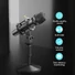 MAONO Asztali Mikrofon AU-HD300T, USB/XLR Zero-Latency Monitoring Cardioid Dynamic Mic