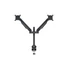 MULTIBRACKETS 2 karos asztali konzol, M VESA Gas Lift Arm Dual Black (15-32", max.VESA: 100x100 mm, 10 kg)