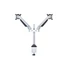 MULTIBRACKETS 2 karos asztali konzol, M VESA Gas Lift Arm Dual Silver (15-32", max.VESA: 100x100 mm, 10 kg)
