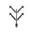 MULTIBRACKETS 4 karos asztali konzol, M VESA Gas Lift Arm Quad Black (15-32", max.VESA: 100x100 mm, 10 kg)
