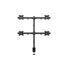 MULTIBRACKETS Asztali konzol (4 képernyős rögzítőkar), M Deskmount Basic Quad